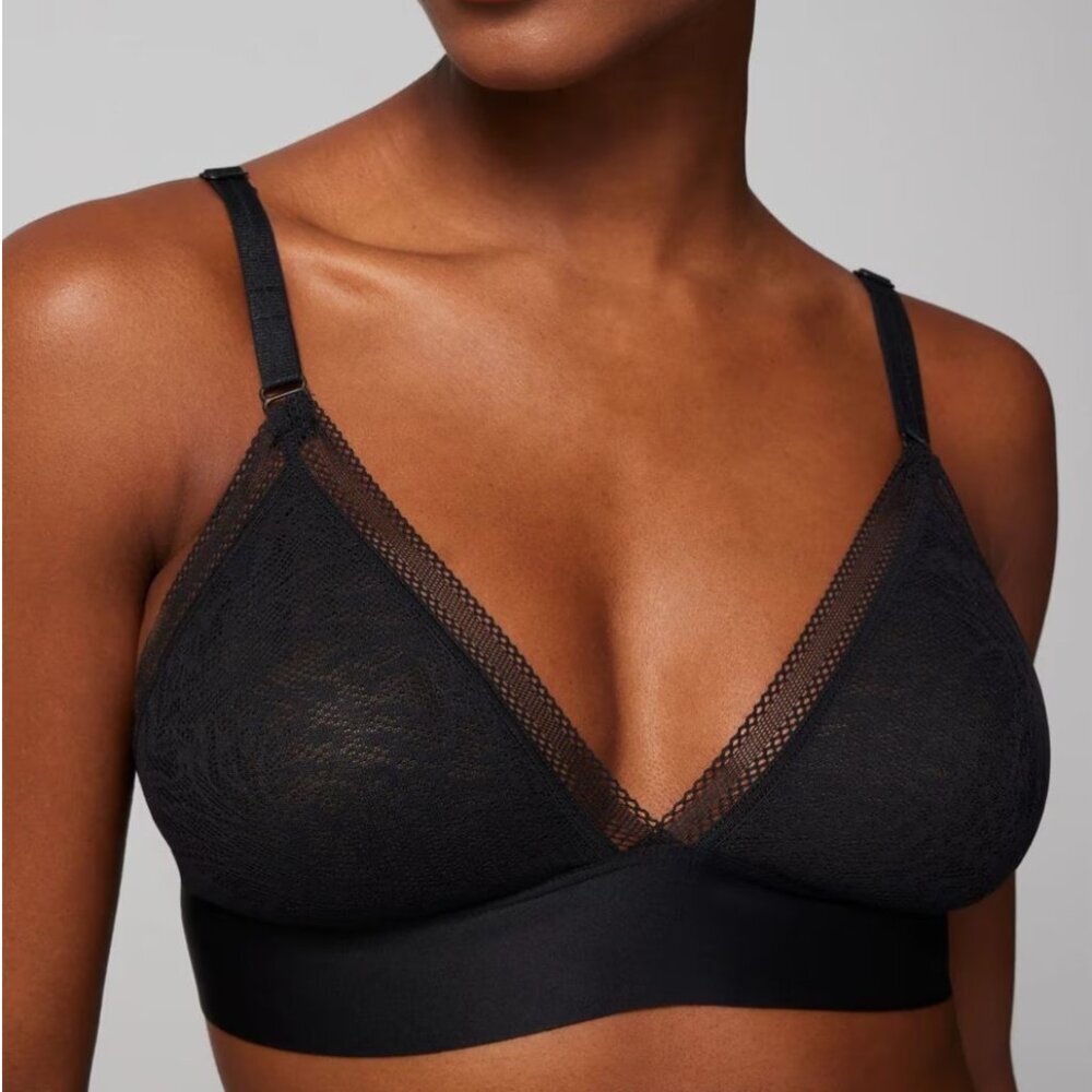 Soma Lace Triangle Bralette – Black, Size M, NWT - Picture 2 of 4
